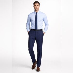 Alfred ​Alfred Sung Navy 100% Wool Dress Pants Men's Size 30 Tailored Trousers